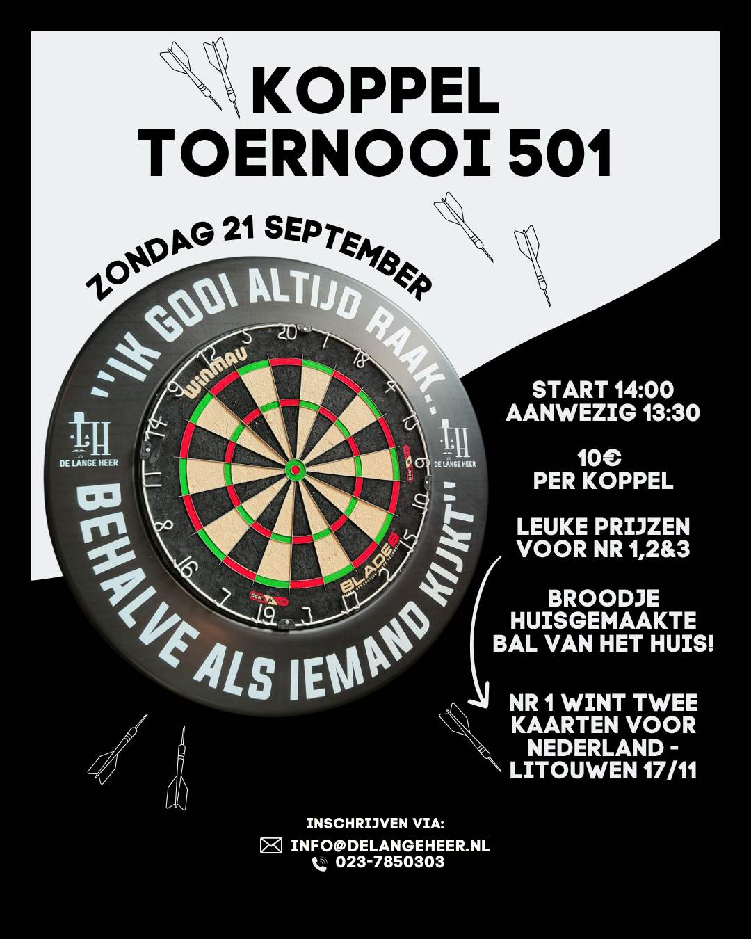Darten bij Café de Lange Heer
